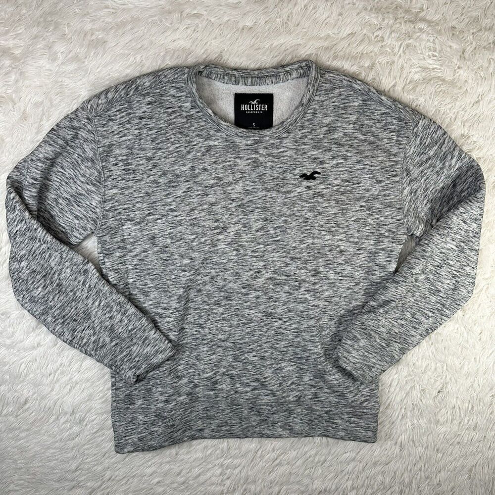 Hollister Pullover Sweater California Sweatshirt Gray Size S‎ Logo